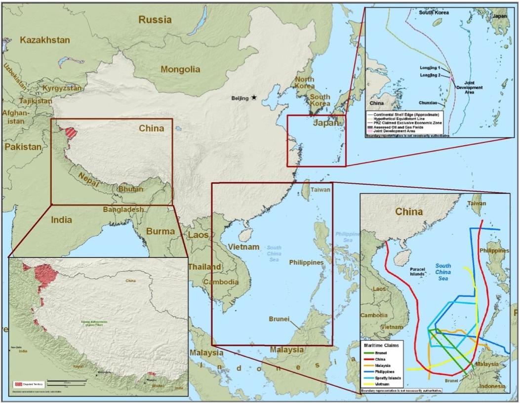 China: Major Territorial Disputes